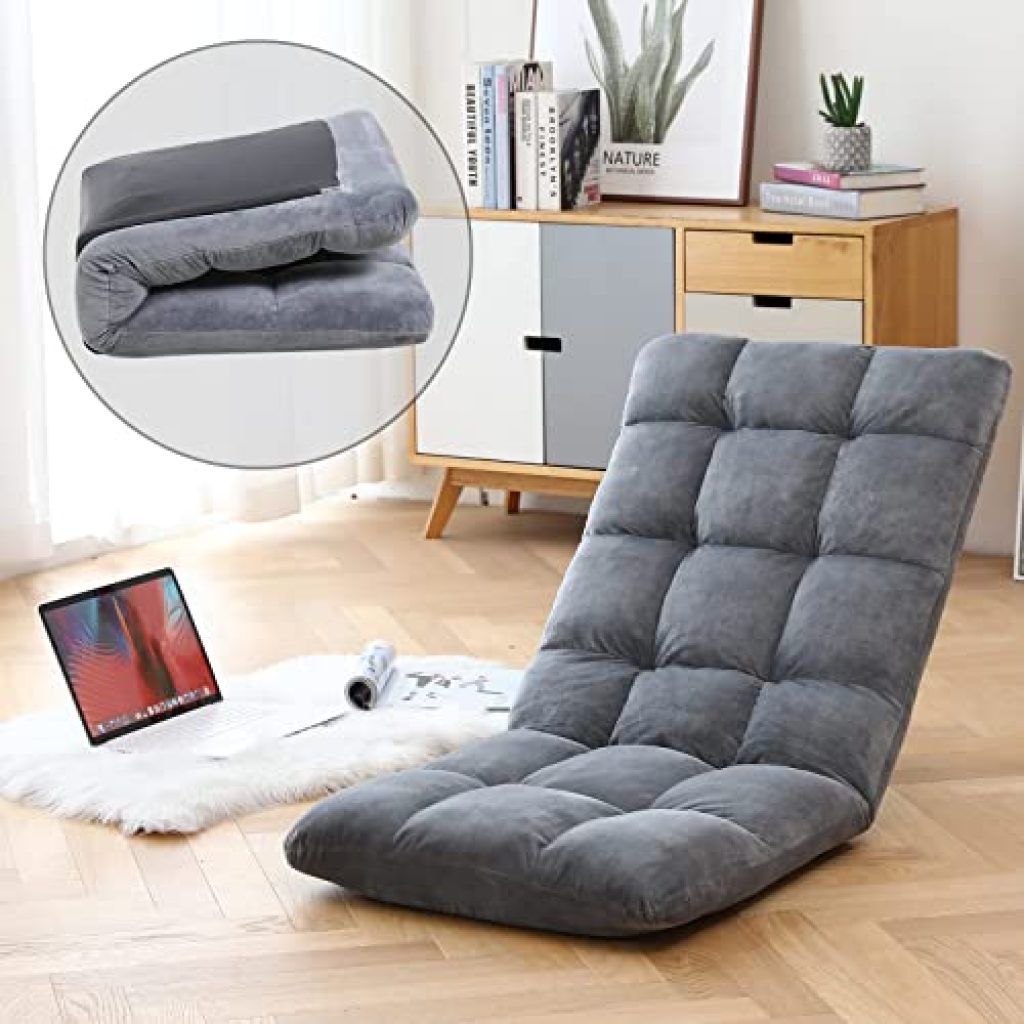 Reclining Floor Chair with Adjustable Backrest