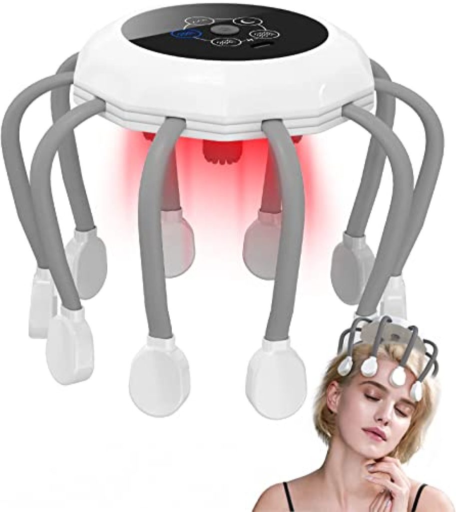 Relaxing electric head massage device
